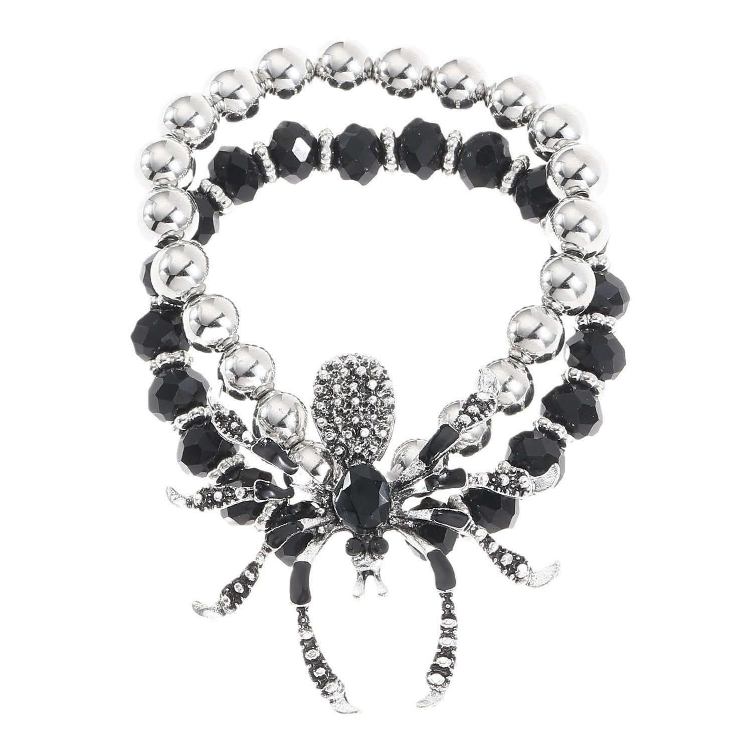 Wholesale Gothic style dark punk Halloween ring necklace set